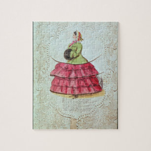 Puzzle Tarjeta de felicitaciones (w/c en el papel)