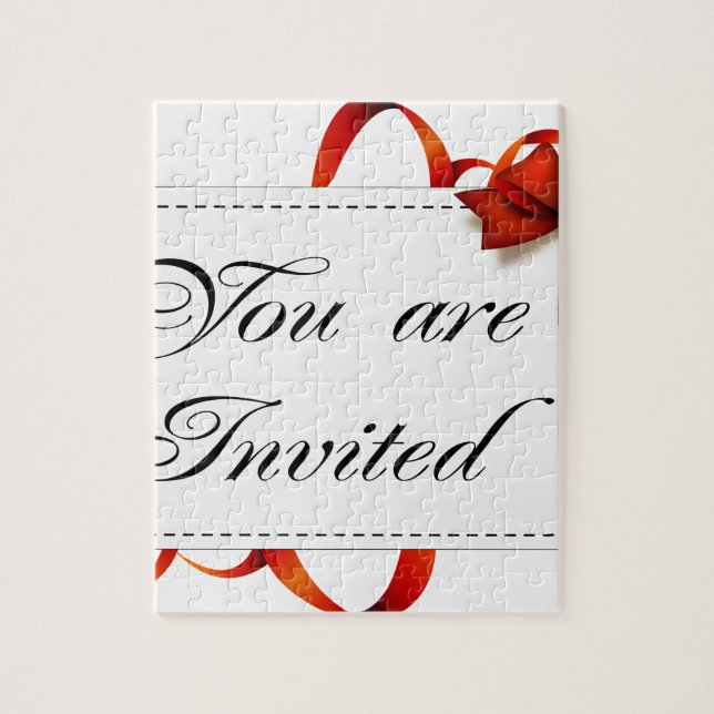 Puzzle Tarjeta de invitación >> Está invitado (Vertical)