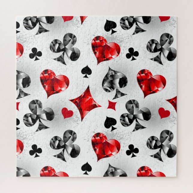 Puzzle Tarjeta de juego de jugador de póquer se adapta a  (Vertical)