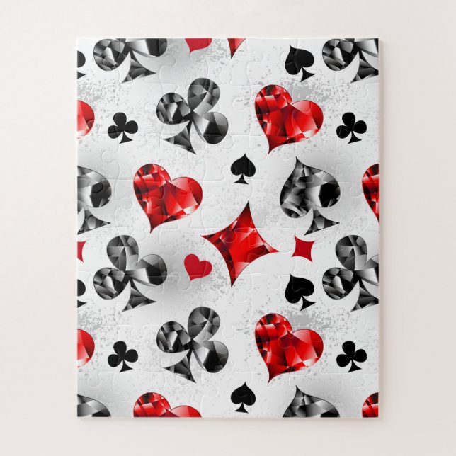 Puzzle Tarjeta de juego de jugador de póquer se adapta a  (Vertical)