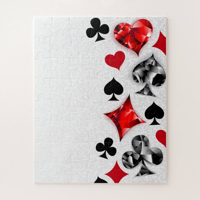 Puzzle Tarjeta de juego de jugador de póquer se adapta a  (Vertical)