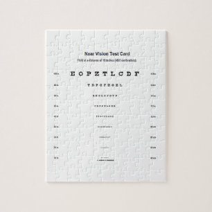 Puzzle Tarjeta de prueba Near Vision Examen de Acumulaci