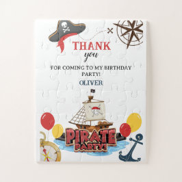 Puzzle Tarjeta de regalo de cumpleaños para el mar pirata