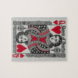 PUZZLE TARJETA DE REINA DE CORAZONES