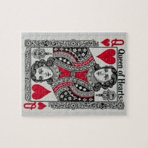 PUZZLE TARJETA DE REINA DE CORAZONES