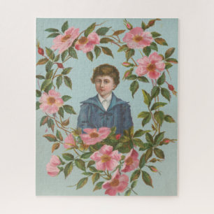 Puzzle Tarjeta de San Valentín alemana antigua kitsch, 18