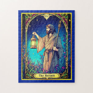 Puzzle Tarjeta de Tarot Art Nouveau, El Ermitaño