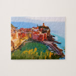 Puzzle Tarjeta de viaje de verano Cinque Terre Italia<br><div class="desc">El diseño está compuesto por Cinque Terre,  Italia.</div>