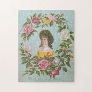 Puzzle Tarjeta del Día de San Valentín alemana vintage ki