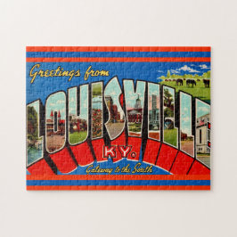 Puzzle Tarjeta postal de bienvenida Louisville KY