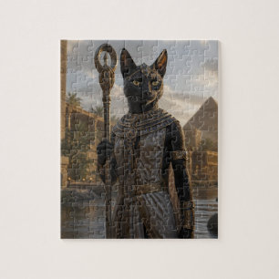 Puzzle Tarjeta postal de la diosa del gato Bastet