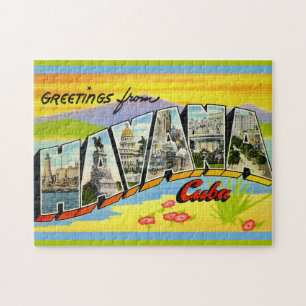 Puzzle Tarjeta postal de La Habana Cuba 11x14