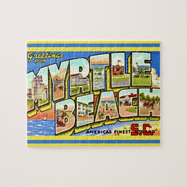 Puzzle Tarjeta postal de Myrtle Beach 8x10 (Horizontal)