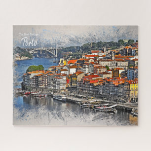 Puzzle Tarjeta postal de Oporto, Portugal