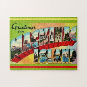 Puzzle Tarjeta postal de saludo a la isla de Mackinac
