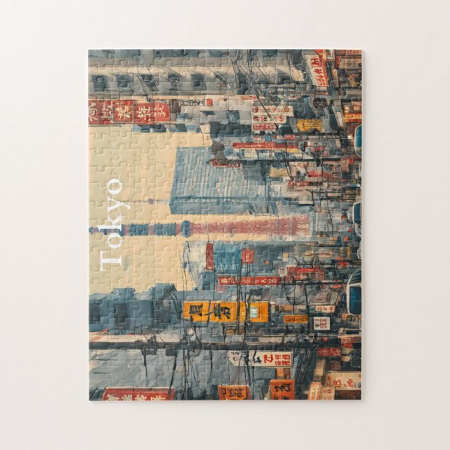 Puzzle Tarjeta postal de Tokio (4) (Vertical)