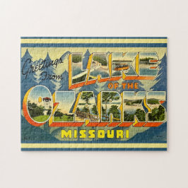 Puzzle Tarjeta postal del lago de los Ozarks 11x14