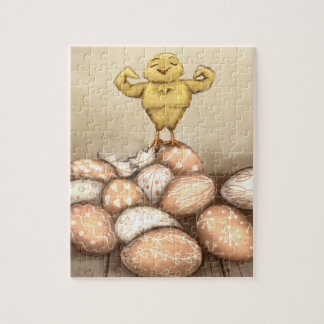 Puzzle Tarjeta Strong Chick