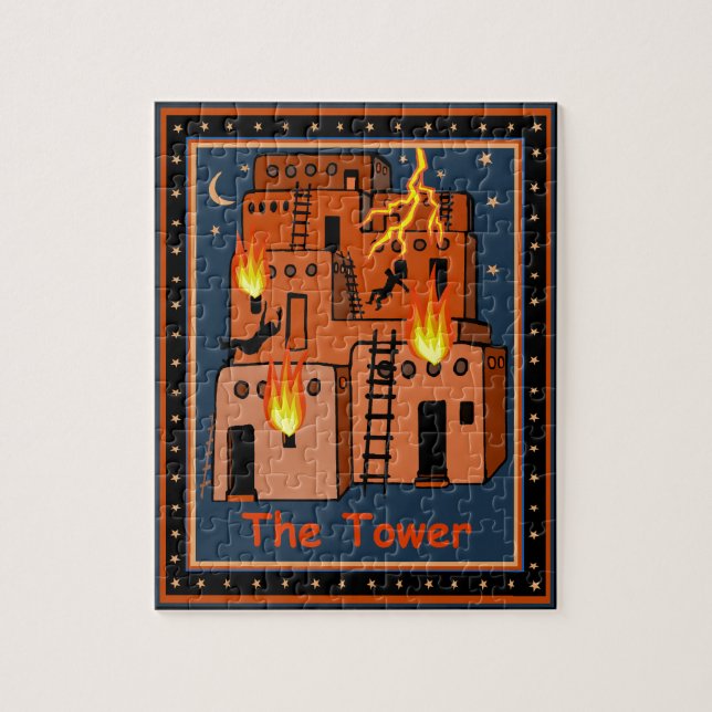 PUZZLE TAROT CARD - LA TORRE (Vertical)