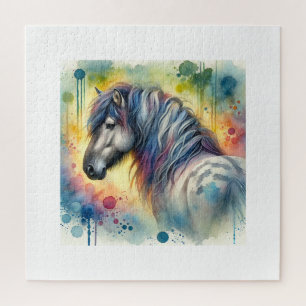 Puzzle Tarpan in Serenity 170724AREF109 - Watercolor