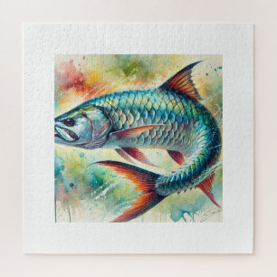 Puzzle Tarpon Elegance 280824AREF108 - Watercolor