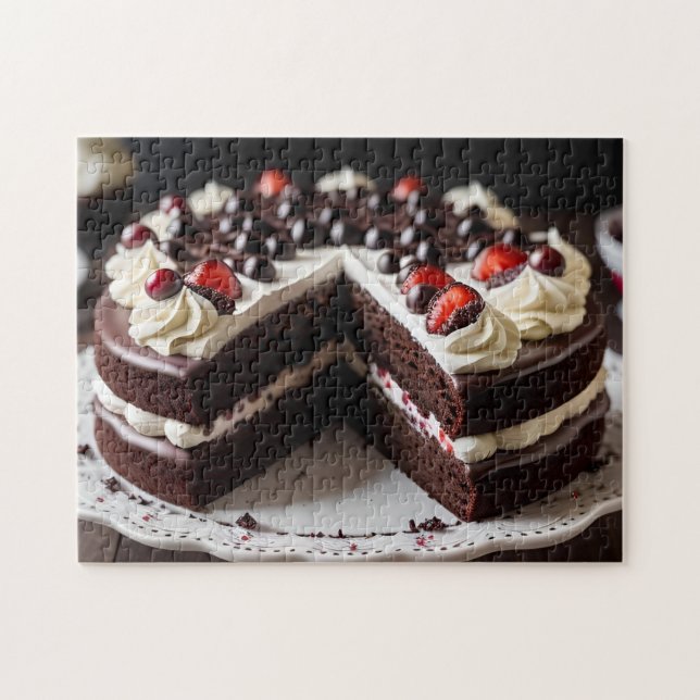 Puzzle Tarta de Bosque Negro (Horizontal)