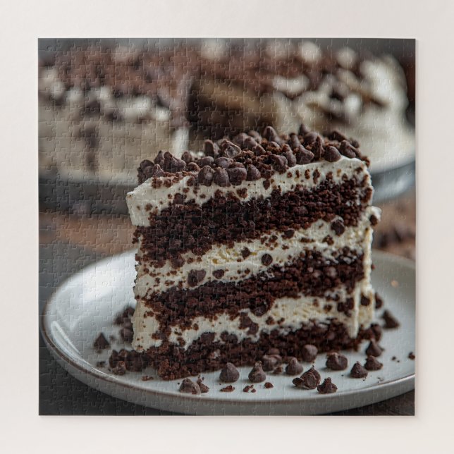 Puzzle Tarta de helado con chips de chocolate (Vertical)