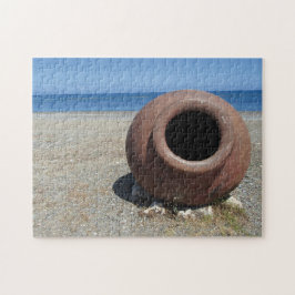 Puzzle Tarta de terracota griega en la playa