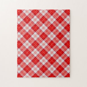 Puzzle Tartan Plaid Escocés Rojo Clan Menzies