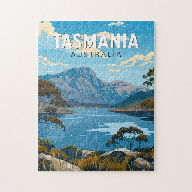 Puzzle Tasmania Australia Viaje al arte (Vertical)