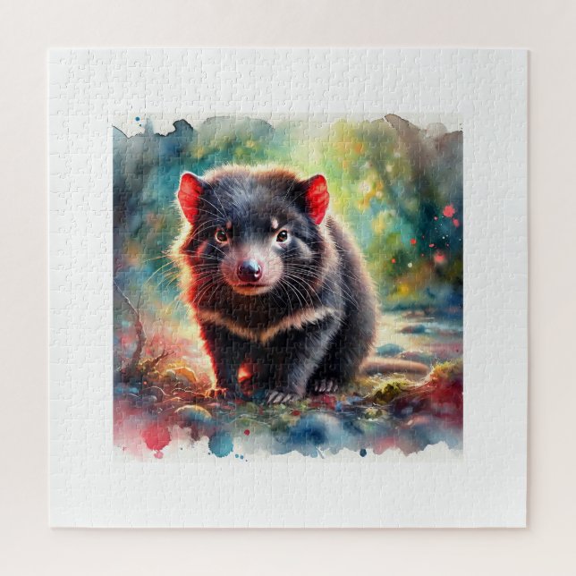 Puzzle Tasmanian Devil 240824AREF116 - Watercolor (Vertical)
