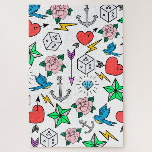 Puzzle Tatuaje de la vieja escuela