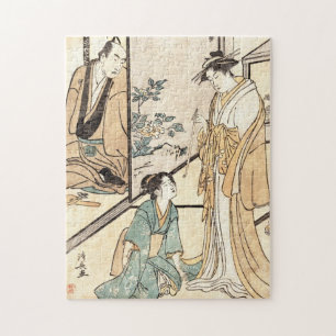 Puzzle Tatuaje vintage ukiyo-e geisha maiko de Japón de G