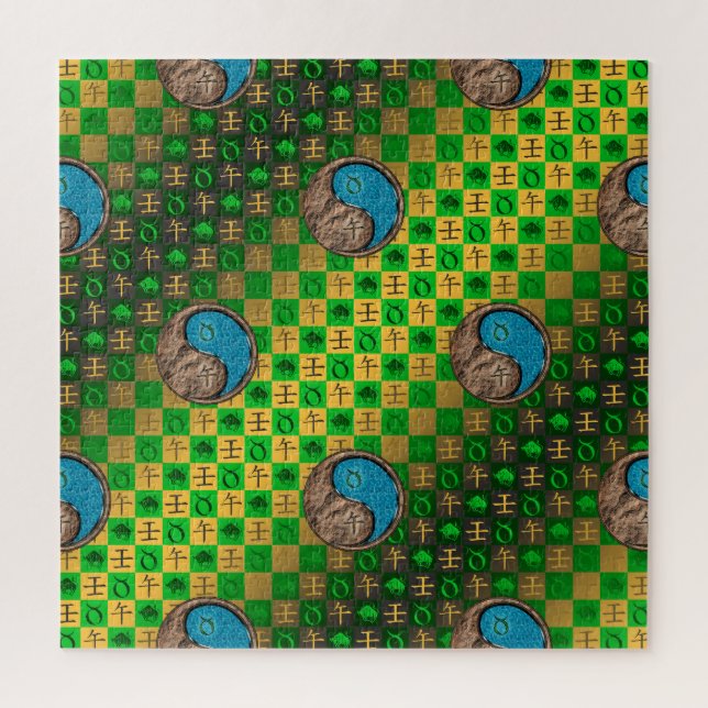 Puzzle Tauro & Caballo de Agua (Vertical)