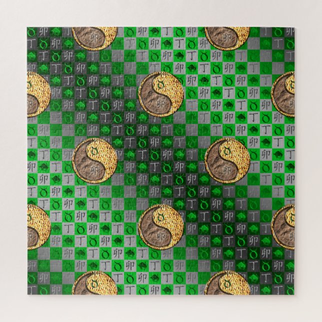 Puzzle Tauro & Conejo de Fuego (Vertical)