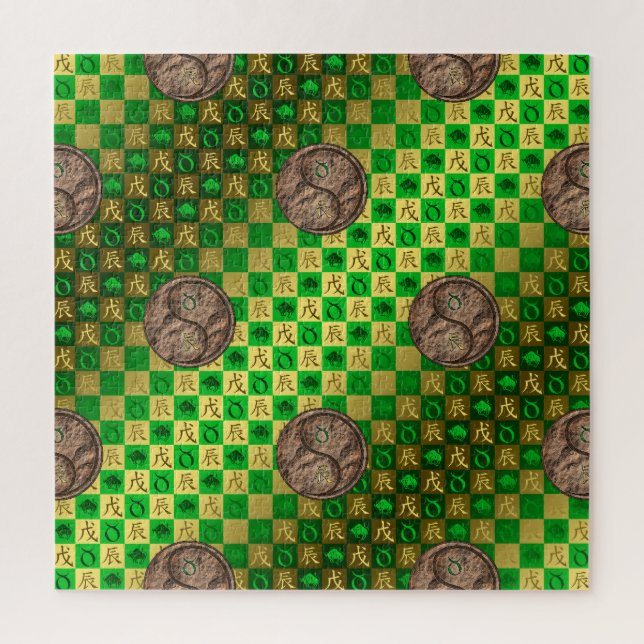 Puzzle Tauro & Dragón de Tierra (Vertical)