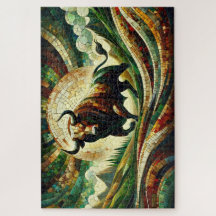 Tauro: Fuerza en los mosaicos