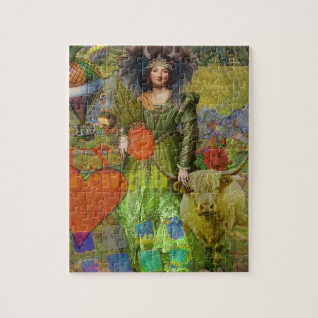 Puzzle Taurus clásico retrato de mujer gótica (Vertical)