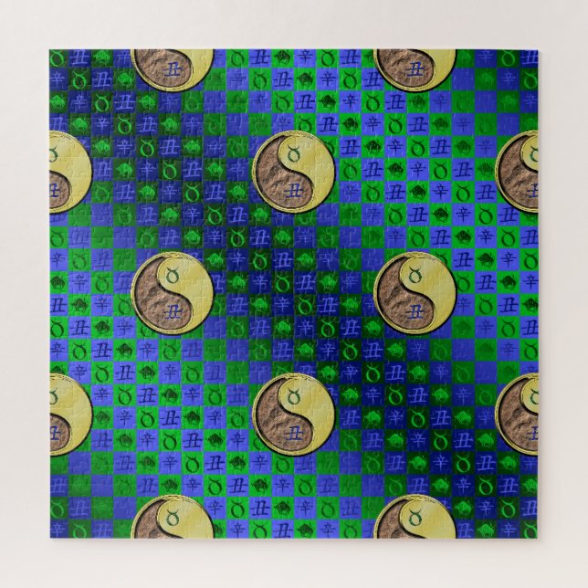 Puzzle Taurus & Metal Ox (Vertical)