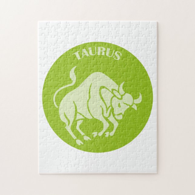 Puzzle Taurus, Zodiac Sign, Horoscope, Astrology (Vertical)
