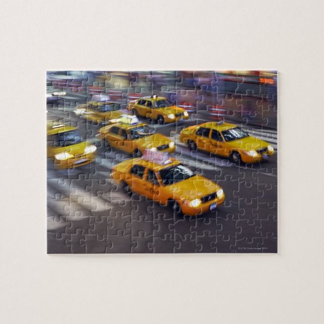 Puzzle Taxi Amarillo de Nueva York (Horizontal)