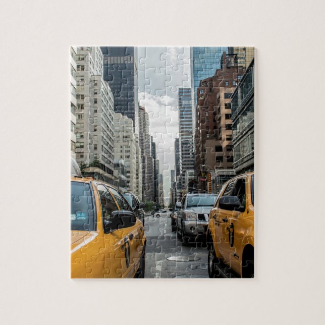 Puzzle Taxi en Nueva York (Vertical)