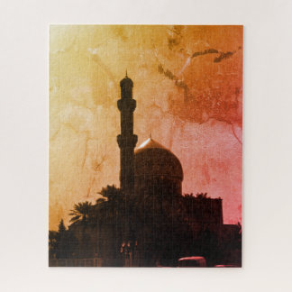 Puzzle Taxis de mezquita de Bagdad Irak antiguo