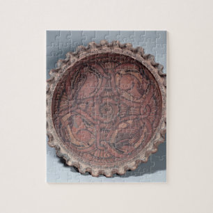 Puzzle Taza copta, terracota pintada con las fronteras