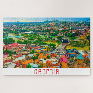 Puzzle Tbilisi Georgia Cityscape Street Architecture