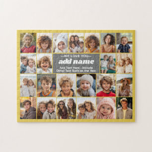 Puzzle Te Amamos Abuela - Collage de 23 Fotos