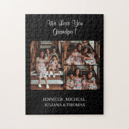 Puzzle Te amamos el guión del Collage de fotos del abuelo