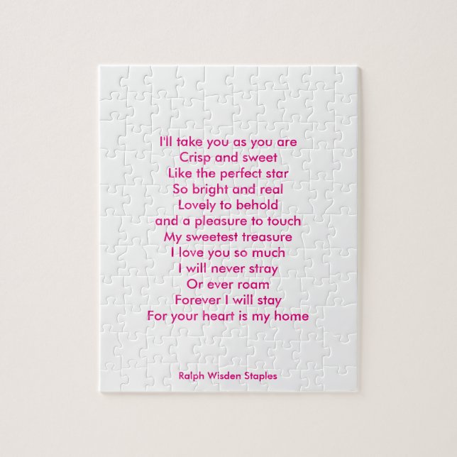 Puzzle Te amo (Vertical)