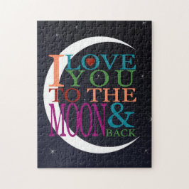 Puzzle Te amo a la luna y de vuelta