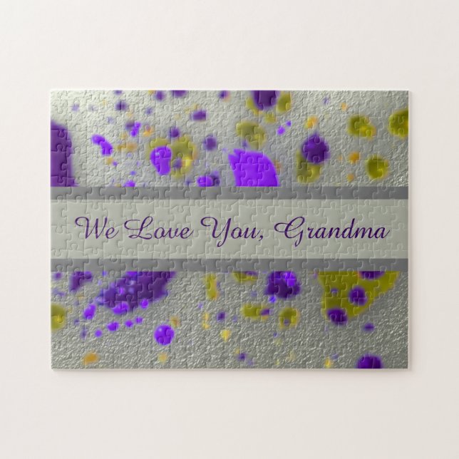 Puzzle Te amo abuela pintar un resumen (Horizontal)